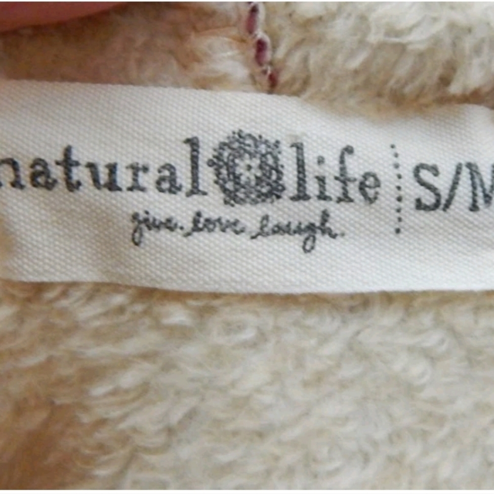 Natural Life Patchwork Printed Blanket Kimono - image 4